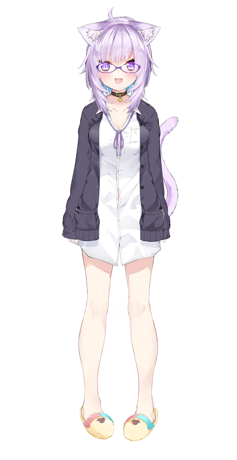 Shirt, cardigan and glasses