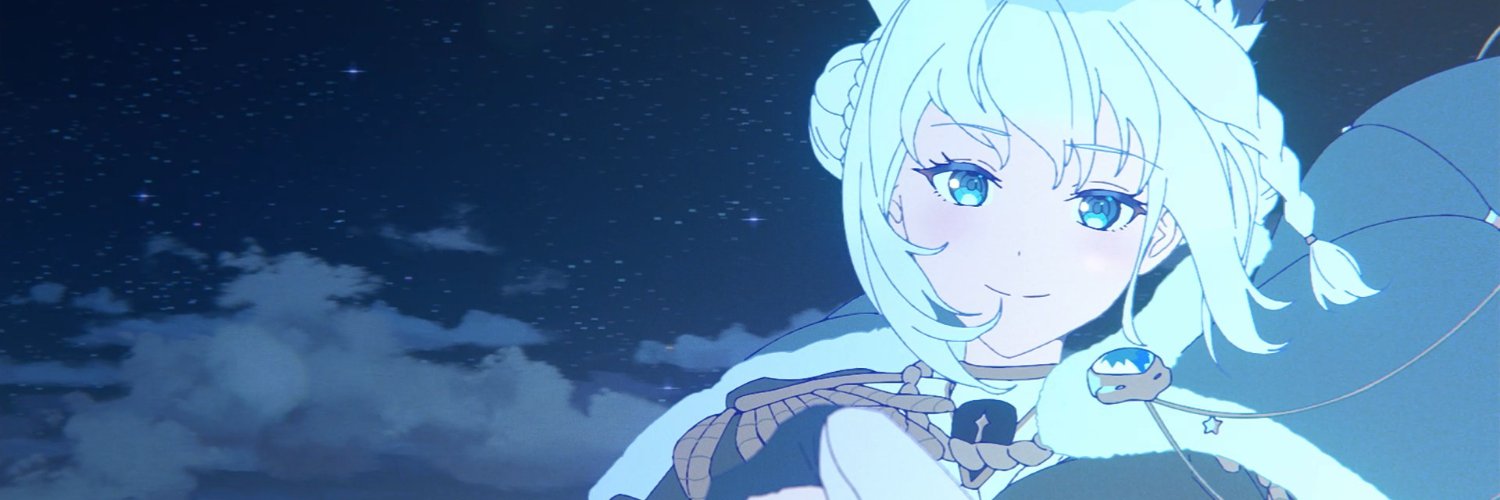 白上フブキ X Official banner