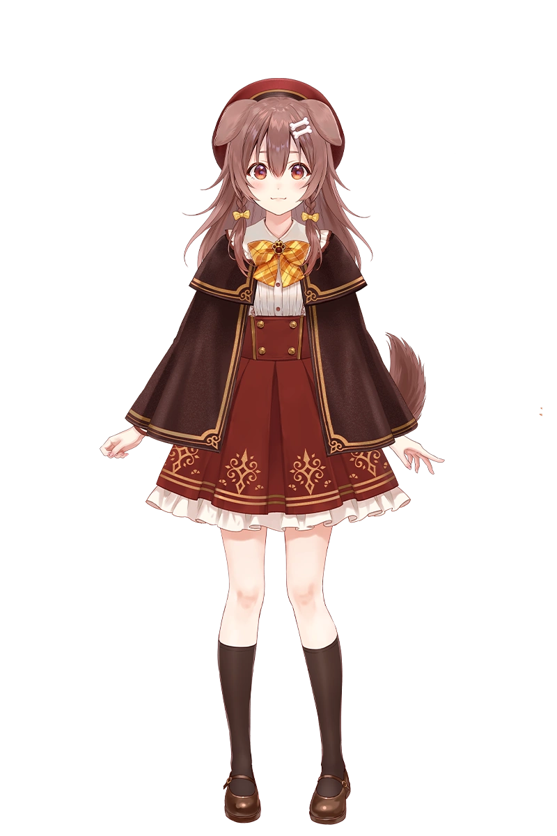 Brown dress and cape
