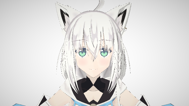 Third party model: 白上フブキ/schwarz