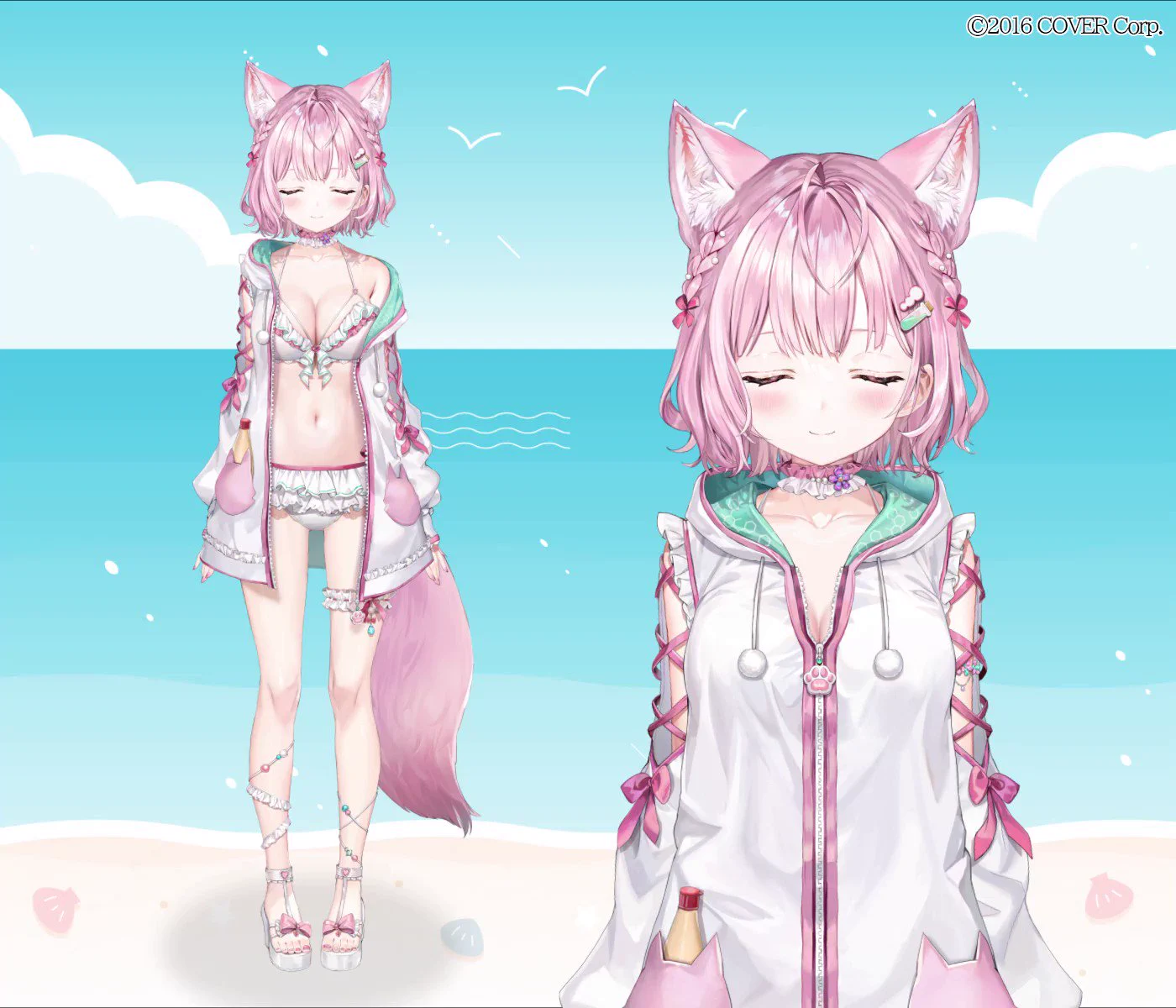 New-outfit Live2D shown on 2023-07-15: creator demonstration frame