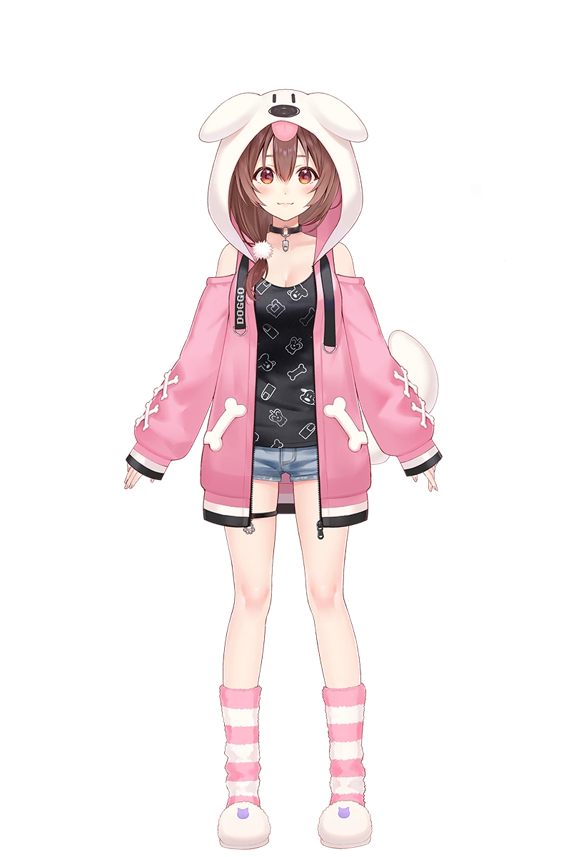 Pink dog-hood loungewear