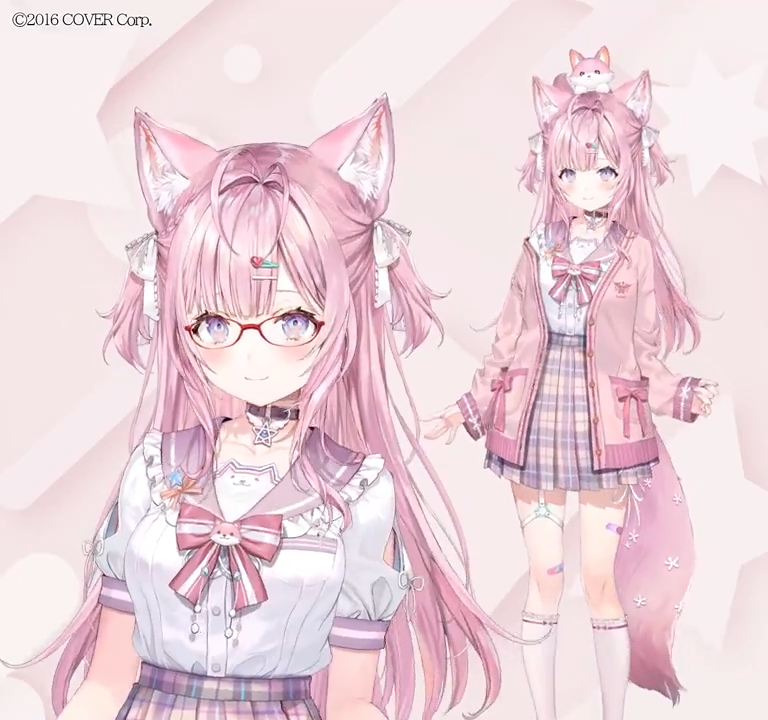 New-outfit Live2D shown on 2024-07-14: creator demonstration frame