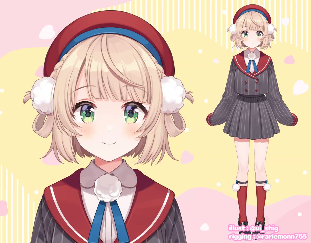 しぐれうい 正面Live2Dモデル(2022年)(動画サムネイル)