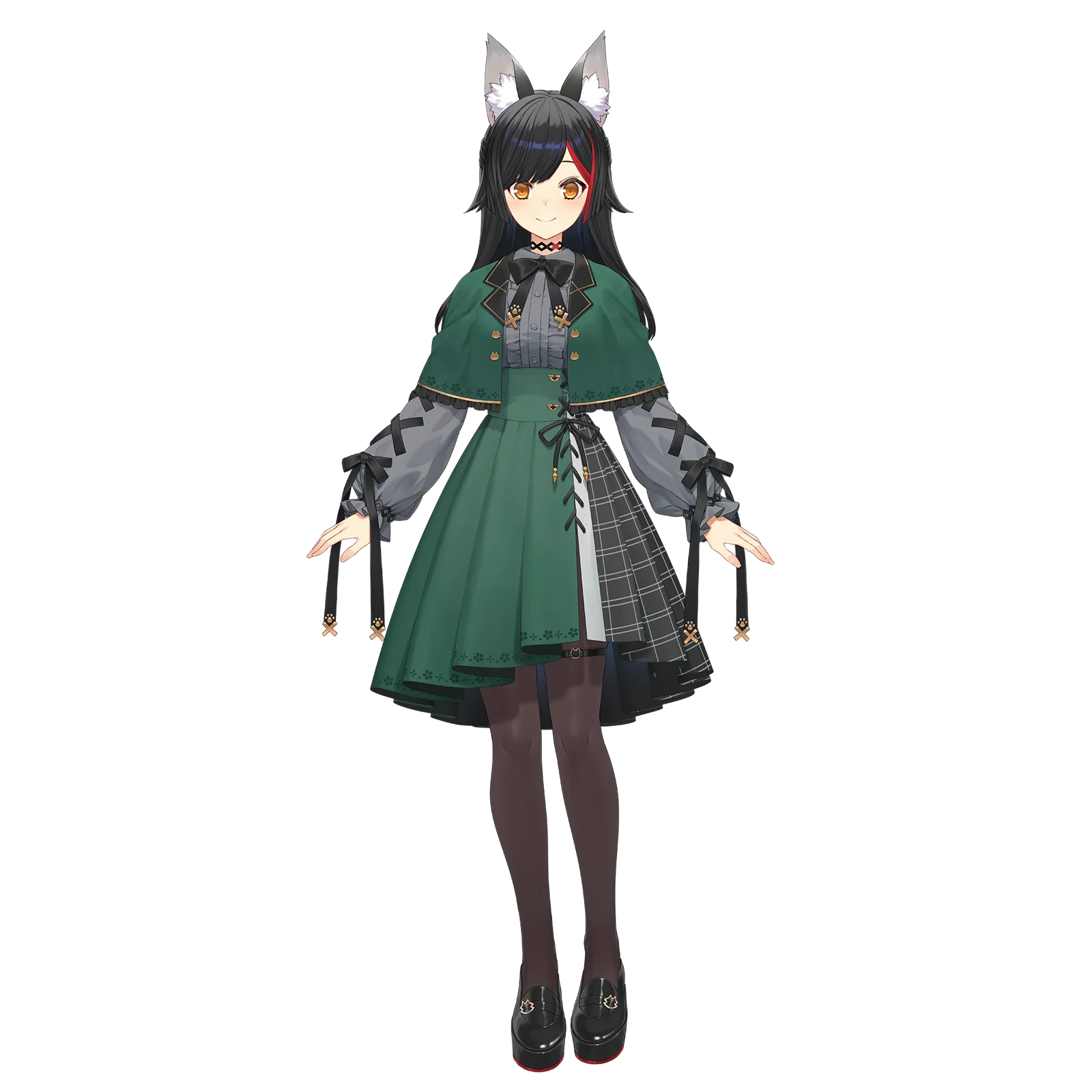 Official gallery: green dress and poncho