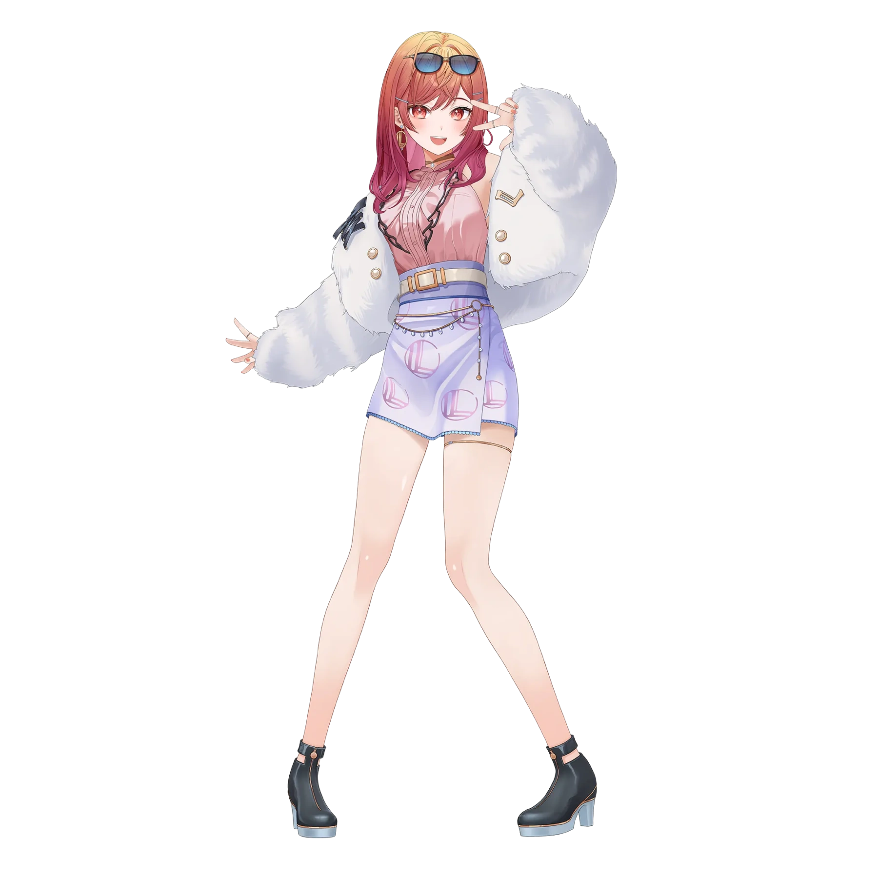 初期衣装の公式立ち絵（ポーズ差分）
